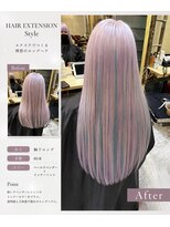 6Dエクステ 板橋店 ホワイトカラー水色のポイントカラー
