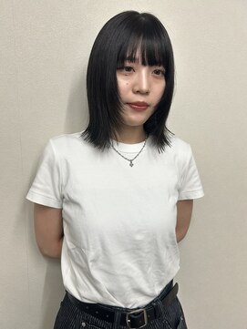 ロックス バイ マグ 松本(rocks BY MAG) 20代30代透明感暗髪アッシュブルーグレージュボブレイヤー