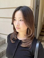 アオ(AO。) レイヤーカット/レイヤーヘア/顔周りカット