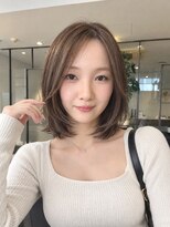 フィルムス 銀座(FILMS)&nbsp;ダークパープル/レイヤーボブ/顔周りレイヤー/ミルクブラウン