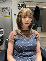 ウーズ ハラジュク(Ooze.HARAJUKU)&nbsp;ハッシュカットデザインカラーツートーンカラー原宿