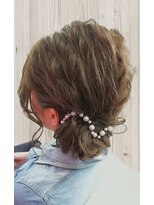 ハナココ 水戸店(hana Coco) ゆるふわアップ 結婚式 二次会 撮影 花嫁 お呼ばれ ドレス 水戸