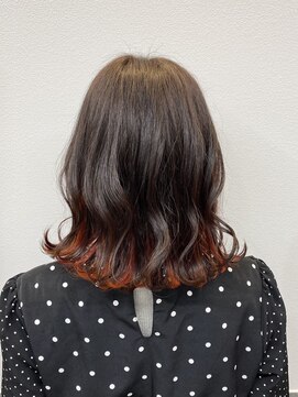 アイコニック 天神店(ICONIQ) カラーマジック【ブラットオレンジ×インナーカラー】