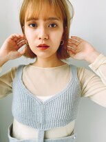 リト 自由が丘(Lit.)&nbsp;【Lit.】ナチュラルハイトーン切りっぱなしボブ【担当YUKINA】