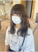 ぱっつんバング ロングウルフ 福島区/野田阪神/髪質改善