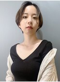 【morio池袋】綺麗でかっこいい黒髪ショート♪