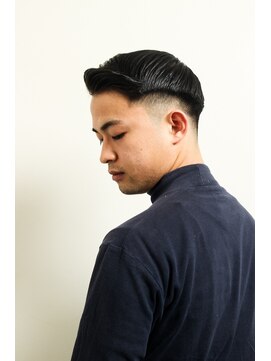 レンゲン(LENGEN) 束感刈り上げビジネス七三ツーブロックアップバング184