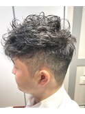 ツーブロックショート/フェードカット/くせ毛【銀座】<理容室>