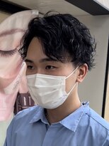 アースオーセンティック 小平店(EARTH Authentic) ツイストスパイラルパーマメンズセンターパート波巻きパーマ