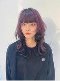 逆インナー/ピンク/ロングウルフ