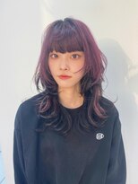 ギグスダブル 栄久屋大通店(gigs double)&nbsp;逆インナー/ピンク/ロングウルフ