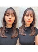 韓国ヘア　レイヤーカット　ブリーチなし　北千住