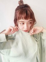 ノーチェ(noce)&nbsp;グレーベージュ/レイヤーロング/前髪パーマ/アッシュブラック