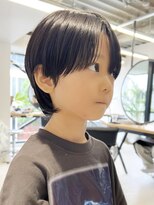 ニュアージュ 表参道 南青山(Nuage’) 似合わせメンズキッズカット【Nuage'】センターパートウルフ