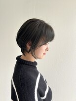 ゴットフロー(GOTTO FLOW) ショートボブ/ショート/オリーブアッシュ/顔まわりカット/
