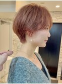 ショートヘア/ボブ/可愛い丸み/簡単スタイリング/20代30代