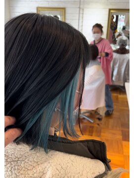 ヘアーメイク グロー(hair make grow) インナーカラー/ターコイズ