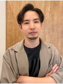 センターパート/メンズショート/メンズパーマ/フェード