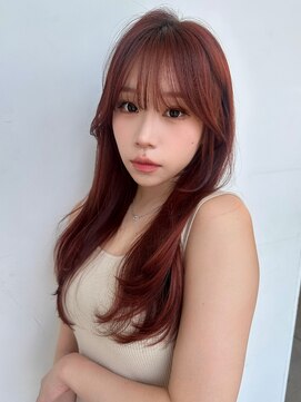 ロンドウル 熊本(Lond ulu) 大人美人なlayer style /ネオ韓国layer cut/ピンクブラウン