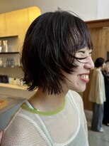 ブクレット(Bouclettes)&nbsp;心斎橋　レイヤーボブ　くせ毛風パーマ　10代20代30代