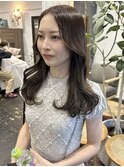 アッシュベージュオリーブ韓国ヘア髪質改善艶髪都島