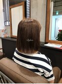 ▼40代切りっぱなしボブ　大人におすすめボブヘア