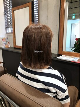 ミモザ ビカミドウ 自由が丘(Mimosa Bigamido) ▼40代切りっぱなしボブ　大人におすすめボブヘア