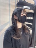 ロングウルフ×インナーグレージュ