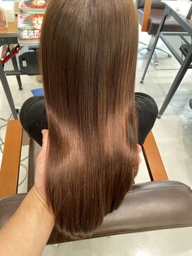 フォルテ 島田店 ブラウンベージュカラー　　髪質改善