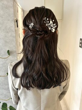 ムーン バイ ケンジ(moon by KENJE) 【nanaka】ハーフアップ/アレンジ/お呼ばれヘア/20代