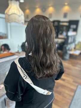 ヘアーワークス ボナ(HAIR WORKS bona.) 色っぽいウェット感が可愛い◎ウェーブロング/パーマ/ケアパーマ