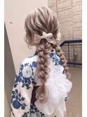 浴衣可愛いヘアアレンジ11/髪質改善/ヘアメイク/ヘアセット/韓国