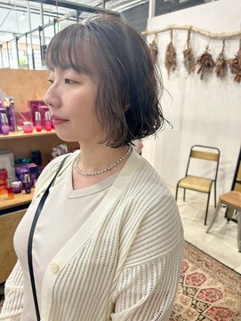 リンダ(LINDA) 白髪ぼかし/ボブ/デザインカラー[札幌美容室LINDA]