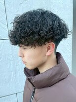 ワンズナゴヤ 名古屋栄店(ONE's NAGOYA) スペインカールスパイキーショートブルーブラックフェザーパーマ