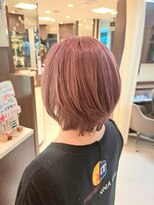 マリーインターナショナル 浦添店(MARIE INTERNATIONAL)&nbsp;ショートカットショートボブピンクベージュブラウン