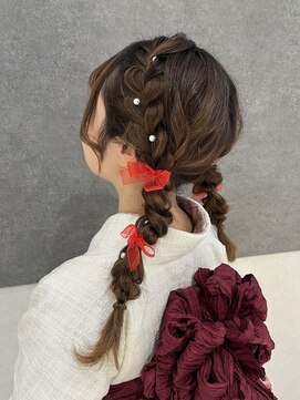 バサラ 大阪なんば店(VASARA) 大阪なんば/小紋ヘア/着物ヘア/卒業式ヘア/成人式ヘア