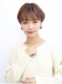 20代/30代/オフィス/ショートボブ/小顔ヘア/マッシュ/ボブ
