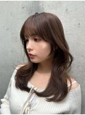 髪質改善＊メルティ―カラーマロンブラウン＊美髪【Zina川崎】