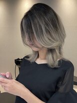 ハナワプラス(HanaWa＋)&nbsp;バレイヤージュレイヤーカット 海外風バレイヤージュ 白髪ぼかし