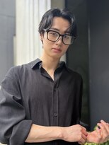 ピコット(P cott)&nbsp;韓国風ヘアセットメンズナチュラルヘアメイクセンターパート
