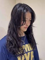 シアン 栄店(CYAN.)&nbsp;かきあげ前髪にもゆるっとパーマ♪ロングウェーブパーマ