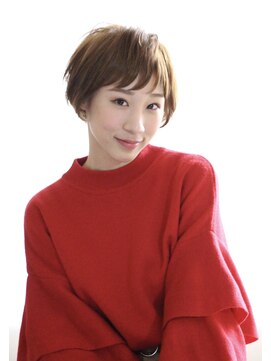 ソッリーソ ヘア(sorriso hair) 【sorriso hair桜山】 小顔に大人かわいい耳かけショートヘア