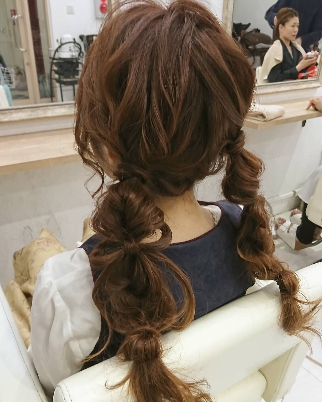 おさげ髪 カツランド みつあみおさげちゃん かつら コスプレ ウィッグ おさげ 女