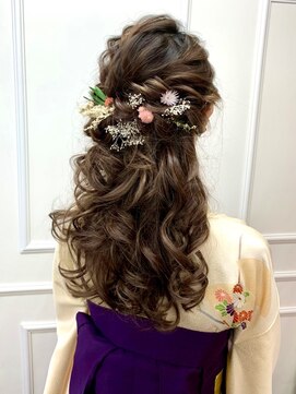 ヘアセットアップス(UP's) 卒業式はステキな袴＋ブーツで決まり『袴着付け+ヘアセット♪』