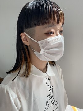 ヘアー アイス ルーチェ(HAIR ICI LUCE) 担当西田　ワイドバング　刈り上げ　インナーカラー
