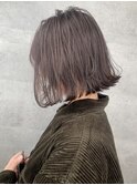 ベージュグレー,色持ち１ヶ月,ブリーチハイライト１回