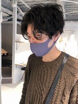 メルト 吉祥寺(melt)&nbsp;《長谷川愛》メンズミディアムパーマ　センターパート