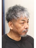 【ヨシザワ人形町】オヤジスパイラルパーマツーブロック