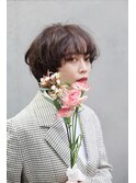 束感ショート ニュアンスショート ボブショート グレイアッシュ