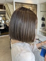 グランジ 北山田店(GLUNGE)&nbsp;【樋浦】透け感たっぷりオリーブベージュ